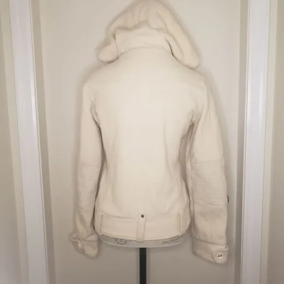 Hooded wool bomber jacket - Picture 5 of 16